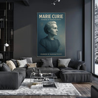 Marie Curie Science Inspirational Educational Poster PosterGoat