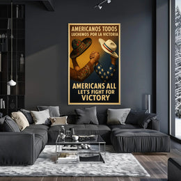 Unity and Strength Patriotic WWII Poster