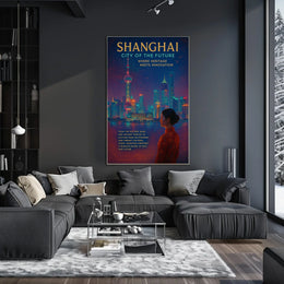 Shanghai City Of The Future Poster
