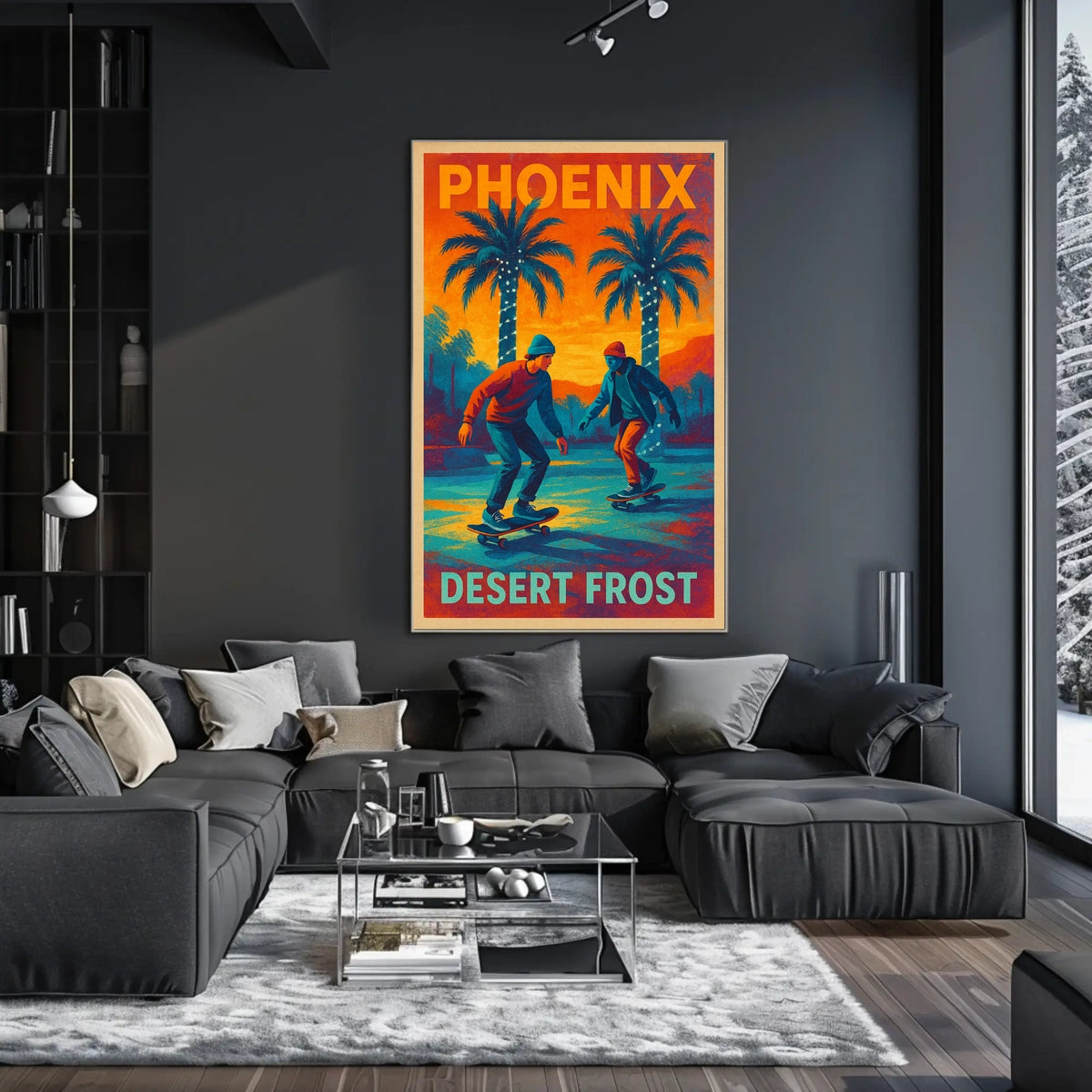 Phoenix Desert Frost Poster