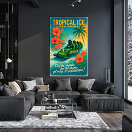 Tropical Ice Team Jamaica Poster