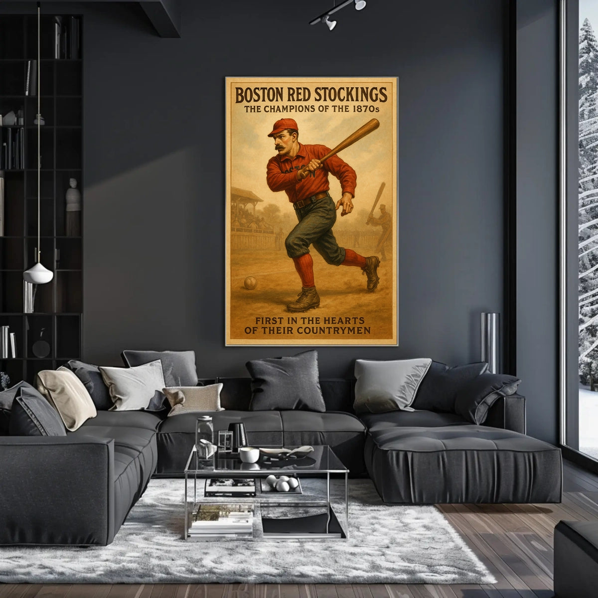 Boston Red Stockings Champions of the 1870s Poster