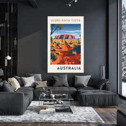 Uluru Outback Adventure Artwork National Park Poster