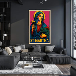 St. Martha Iconic Representation Poster
