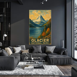 Glacier National Park Scenic Wilderness Inspiring Wanderlust Home Decor Collectors Poster