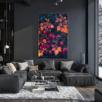 Raspberry Branches Illustration: Abstract or Artistic Poster