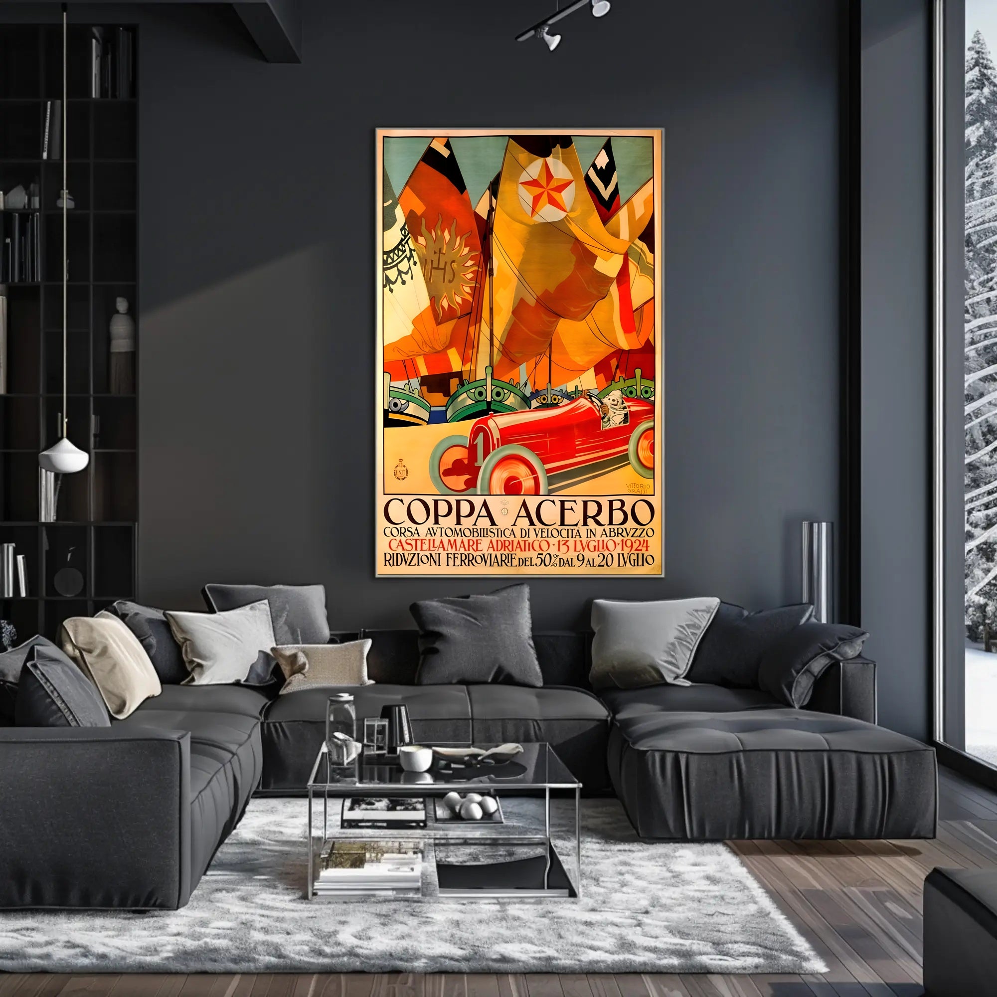 Coppa Acerbo Automobile Race Poster