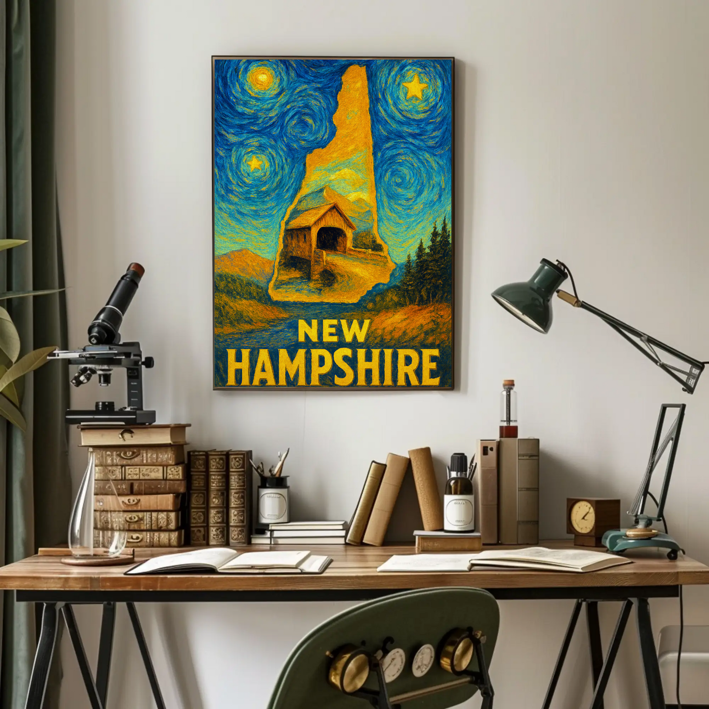New Jersey Starry Night Poster