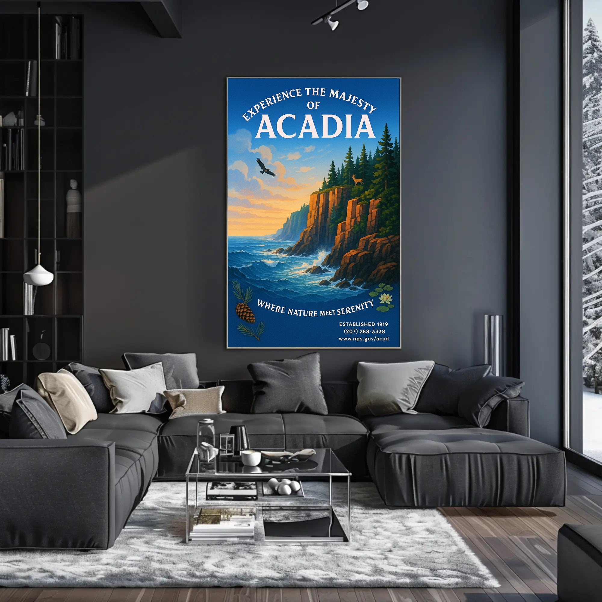 Experience the Majesty of Acadia Poster PosterGoat
