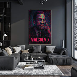 Malcolm X Iconic Leader Poster