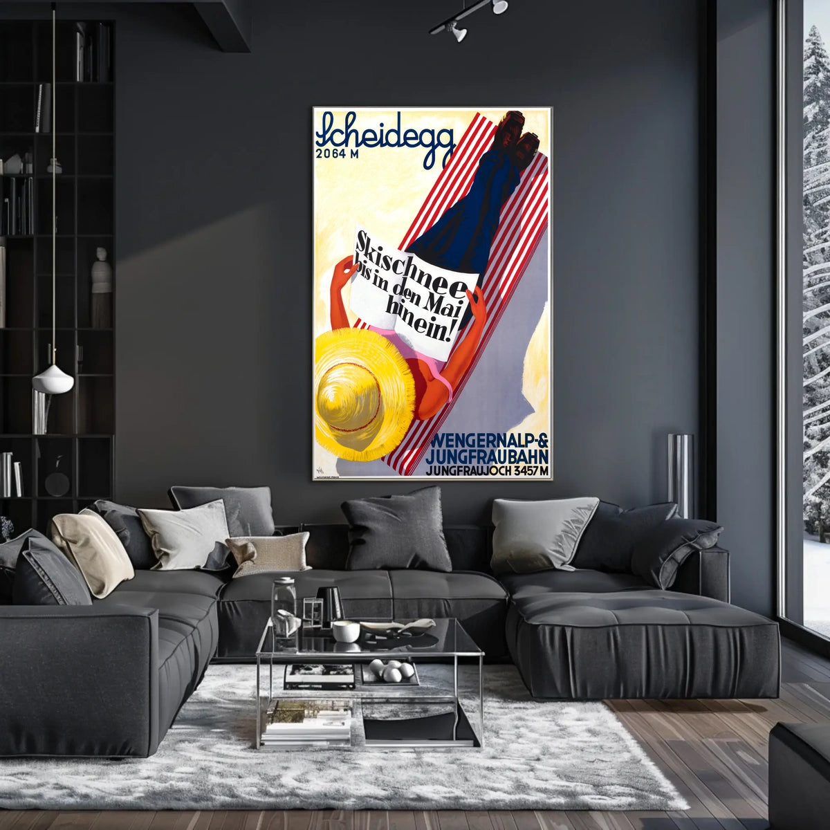 Scheidegg Ski Resort Promotion Poster