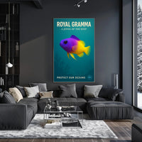 Royal Gramma A Jewel of the Reef Poster PosterGoat