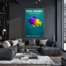 Royal Gramma A Jewel of the Reef Poster PosterGoat
