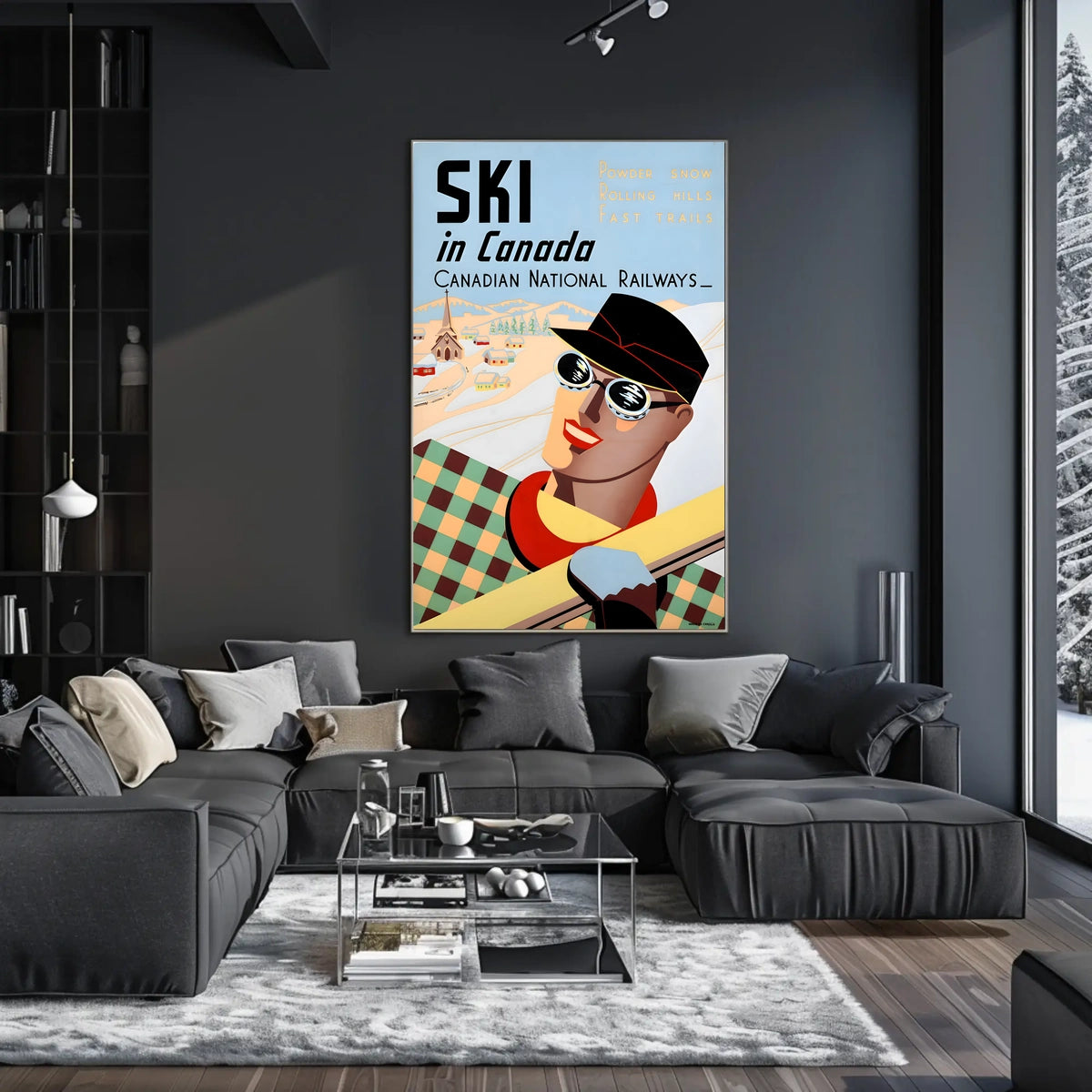 Ski In Canada Canadian National Poster