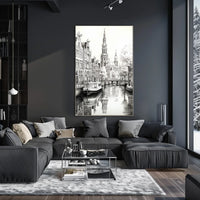 Amsterdam Scenic Canal Travel Poster