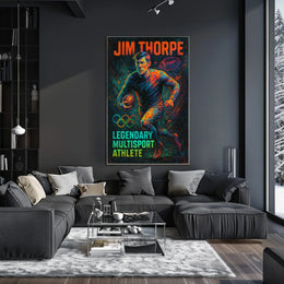 Jim Thorpe Legendary Multisport Athlete Jim Thorpe Poster