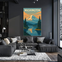 Washington Scenic Landscape Poster