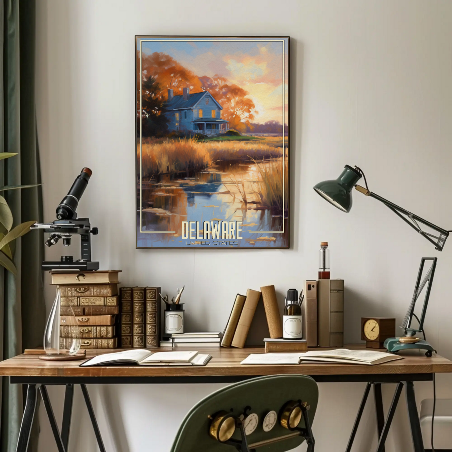 Delaware Vintage Poster
