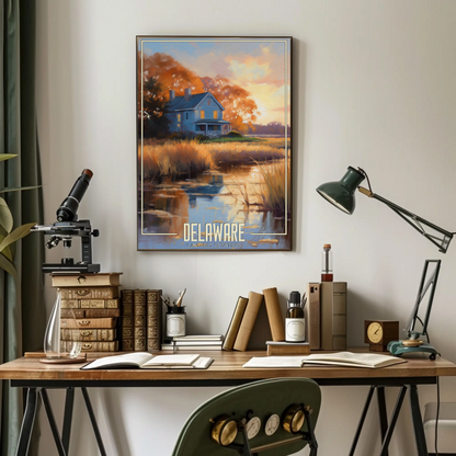 Delaware Vintage Poster
