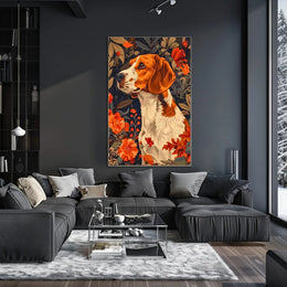 Autumn Canine Elegance Wall Art Print