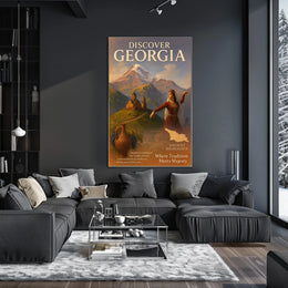Discover Georgia Where Tradition Meets Poster