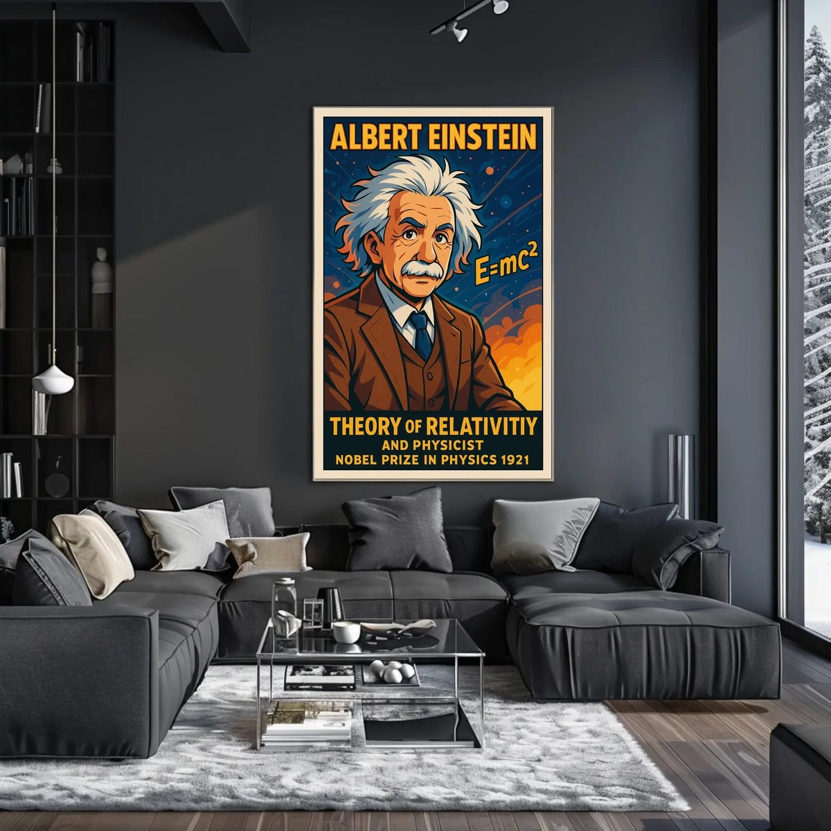 Albert Einstein Theory Of Relativity Education Science Poster