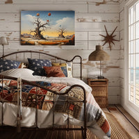 Surreal Landscape with Whimsical Eerie Fantasy Mythology Poster
