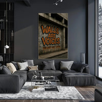 Urban Graffiti Art with Bold Message Poster