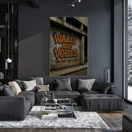 Urban Graffiti Art with Bold Message Poster
