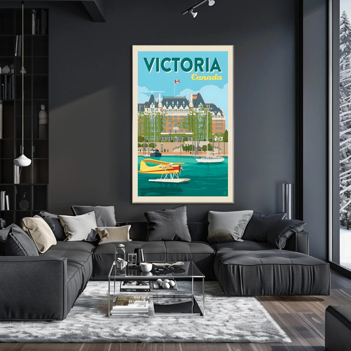 Victoria, Canada Travel Poster