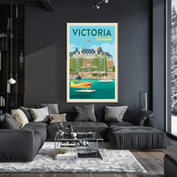 Victoria, Canada Travel Poster