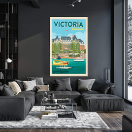 Victoria, Canada Travel Poster