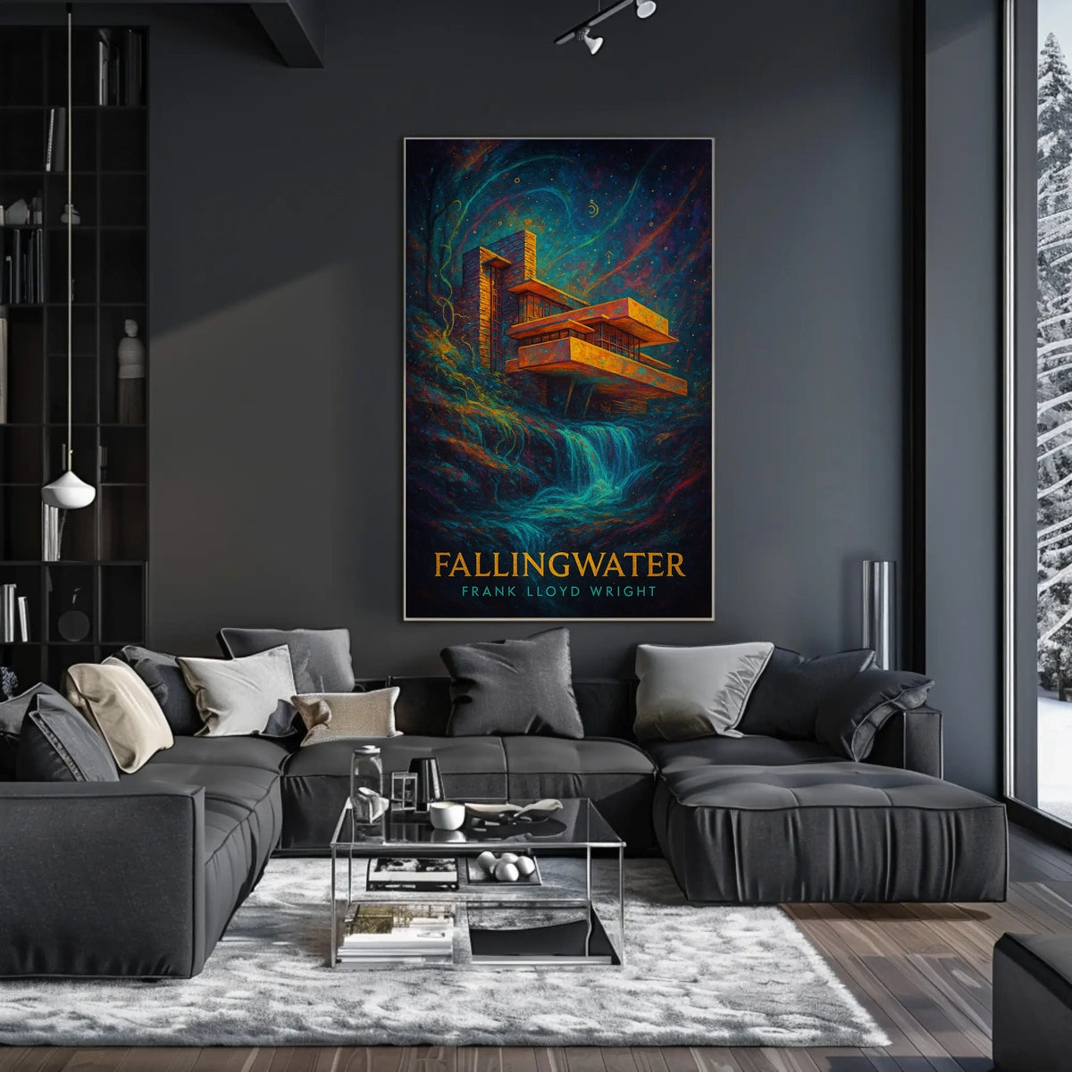 Fallingwater Frank Lloyd Wright Poster