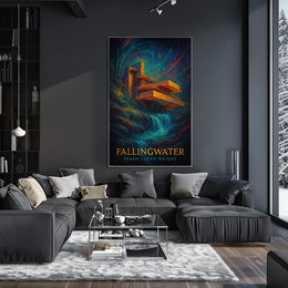 Fallingwater Frank Lloyd Wright Poster