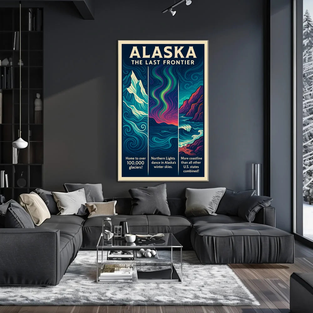 Alaska Poster Natural Beauty Museum Quality Print Decor