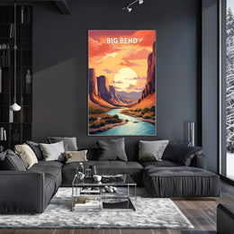 Big Bend National Park Landscape Travel Poster