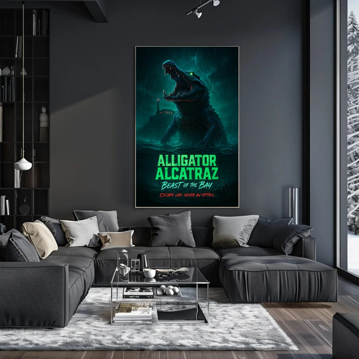 Alligator Alcatraz Beast of the Bay Poster