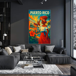 Puerto Rico Vibrant Heritage Poster