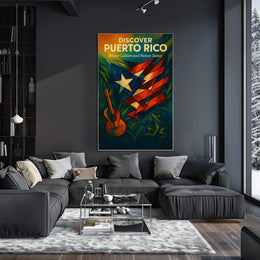Discover Puerto Rico's Vibrant Culture and Nature Travel Poster