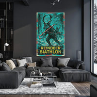 Reindeer Biathlon Poster