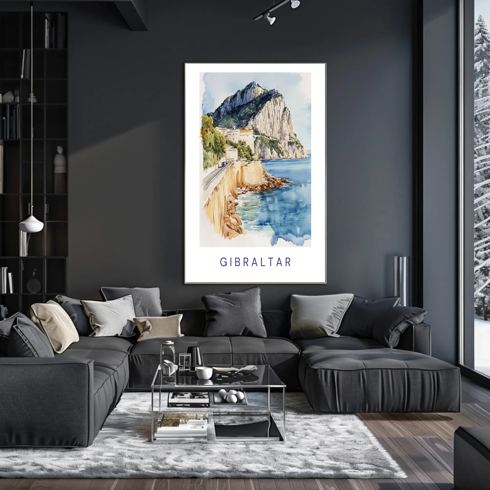 Scenic Gibraltar Poster PosterGoat