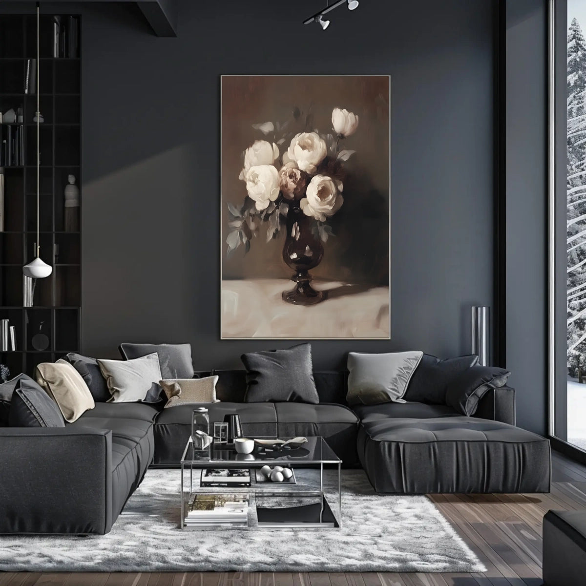 Elegant Floral Still Life Poster