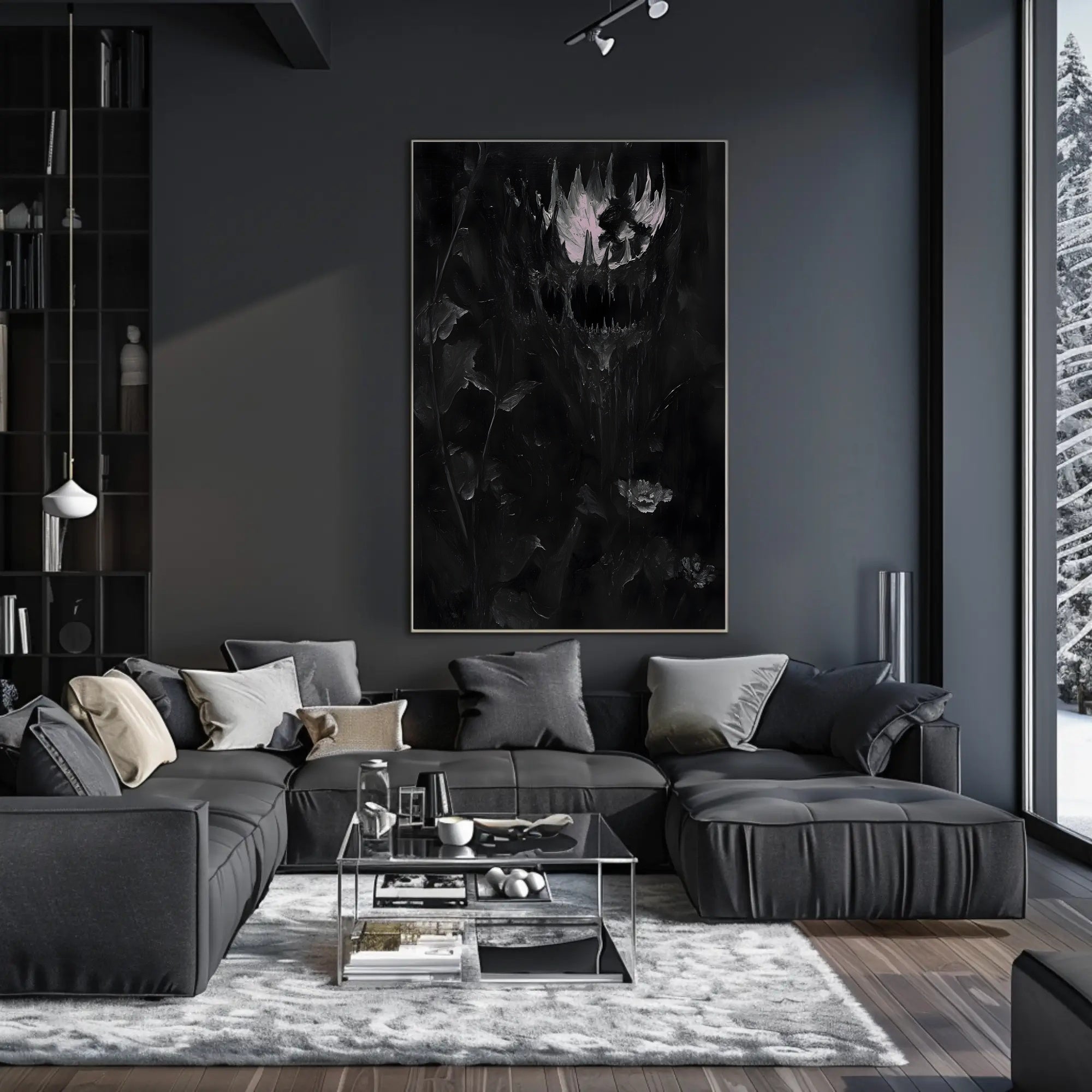 Dark and Haunting Abstract Artistry Poster PosterGoat