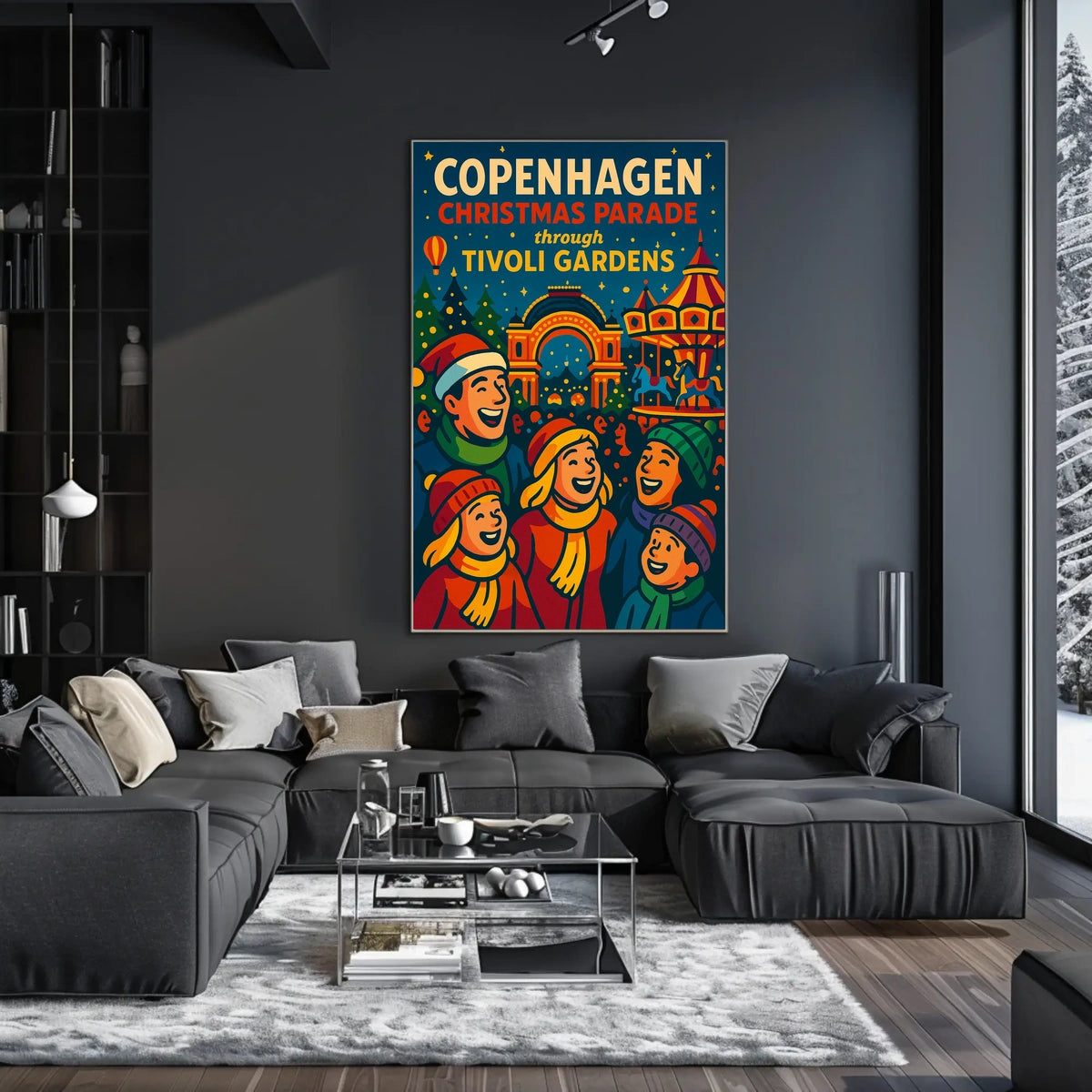 Copenhagen Christmas Parade at Tivoli Gardens Poster
