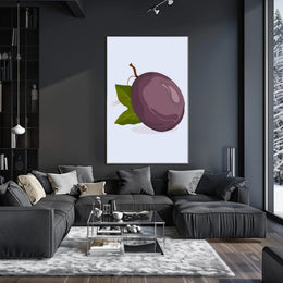 Plum Illustration Poster