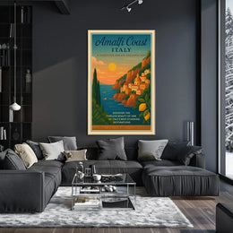 Timeless Mediterranean Dreamscape Italy Travel Poster