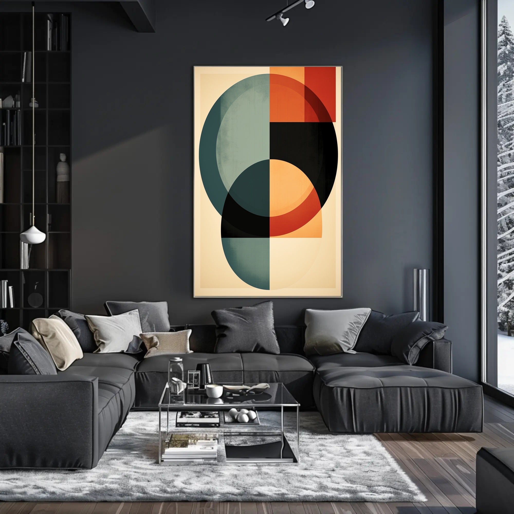 Abstract Geometric Harmony Abstract Poster