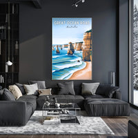 Twelve Apostles Scenic View Travel Poster