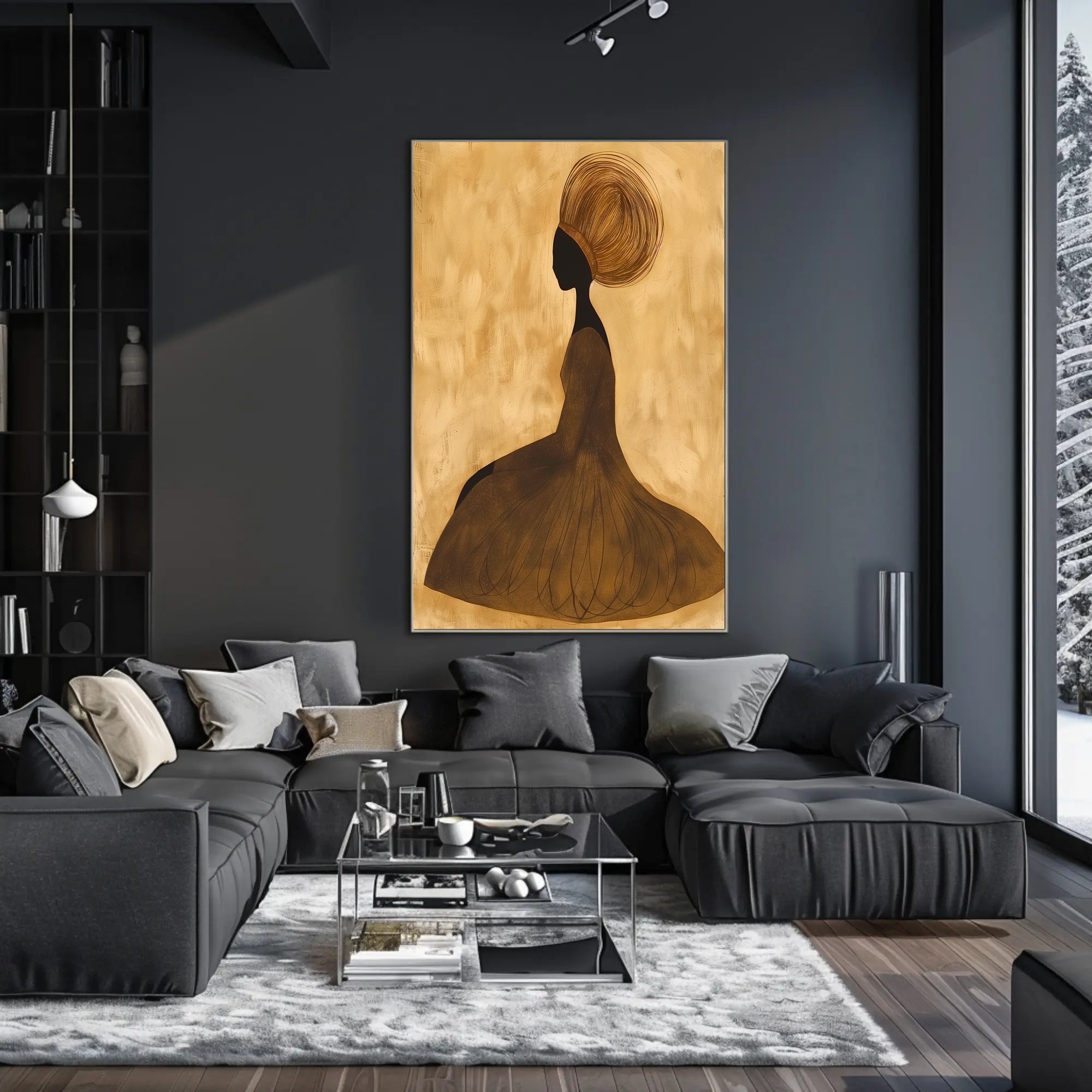 Silhouette Elegance Poster Scenic Minimalist Wall Art