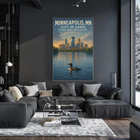 Minneapolis City of Lakes Poster